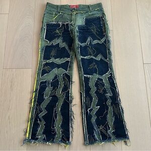 Arkadius Anarchy Jeans Distressed Patchwork Jeans 2003 2004